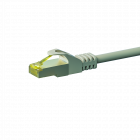 RJ45 Netzwerkkabel S/FTP (PiMF), mit CAT 7 Rohkabel, Grau, 0,25m