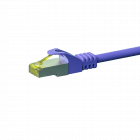 RJ45 Netzwerkkabel S/FTP (PiMF), mit CAT 7 Rohkabel, Violett, 1m