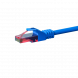 CAT6 Netzwerkkabel, U/UTP, 0,25 Meter, Blau, 100% Kupfer