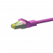 RJ45 Netzwerkkabel S/FTP (PiMF), mit CAT 7 Rohkabel, Rosa, 2m