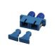 Singlemode Kupplung SC-ST duplex blau