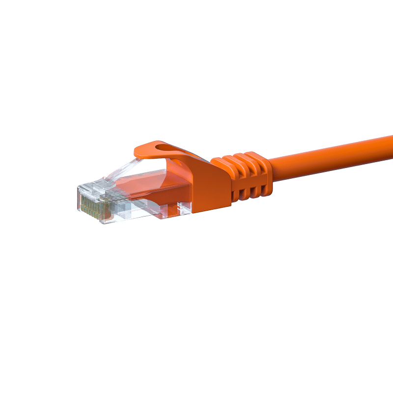 CAT5e Netzwerkkabel, U/UTP, 30 meter, Orange, 100% Kupfer