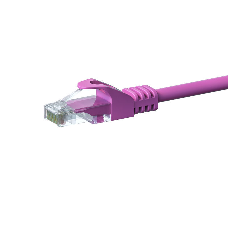 CAT5e Netzwerkkabel, U/UTP, 10 meter, Rosa, 100% Kupfer