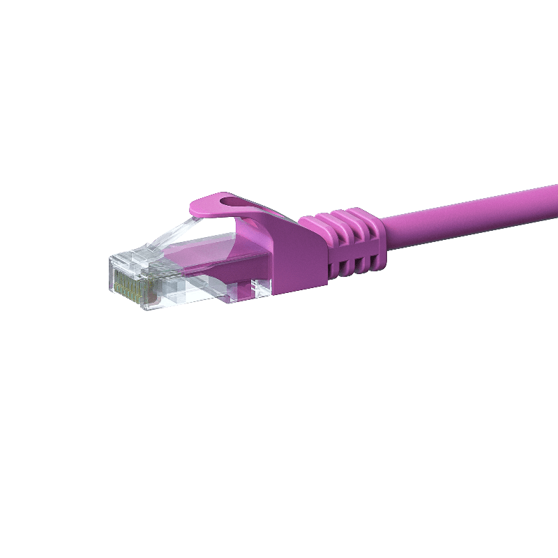 CAT5e Netzwerkkabel, U/UTP, 30 meter, Rosa, 100% Kupfer