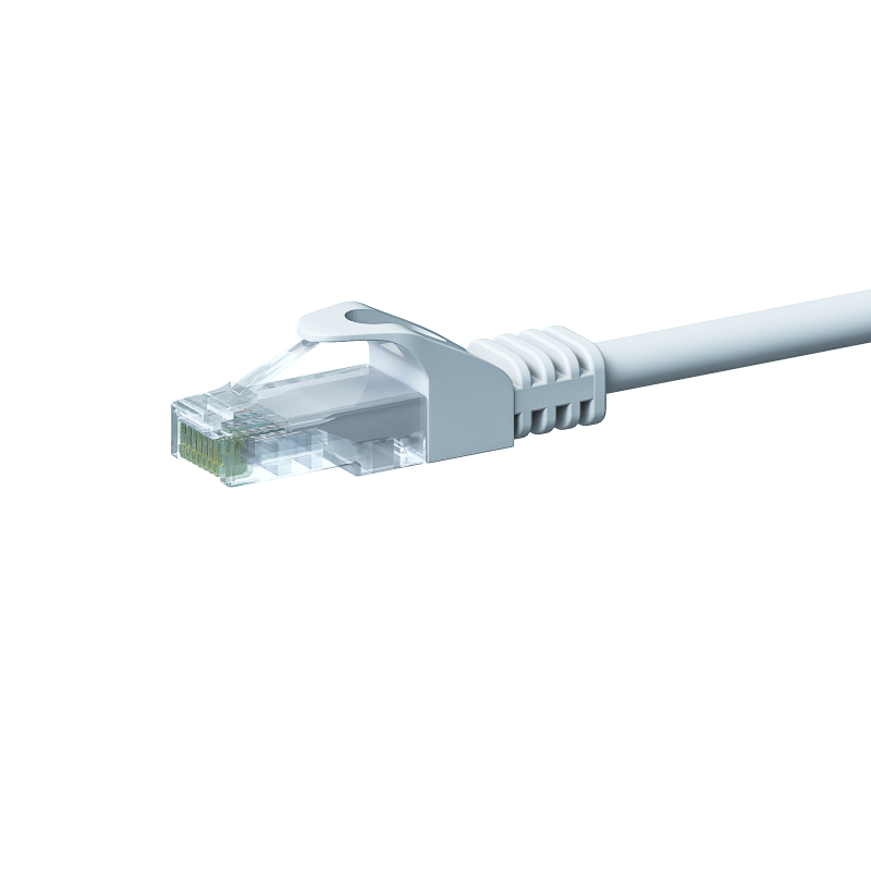 CAT 5e Netzwerkkabel U/UTP – 5 Meter -  Weiß  - CCA