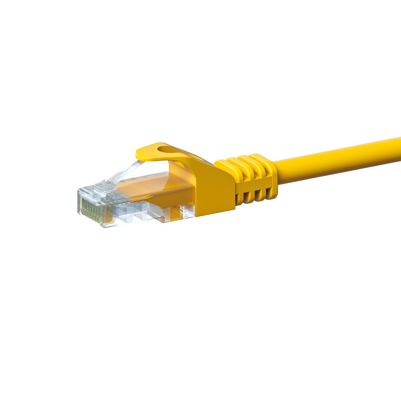 CAT 5e Netzwerkkabel U/UTP – 3 Meter -  Gelb - CCA