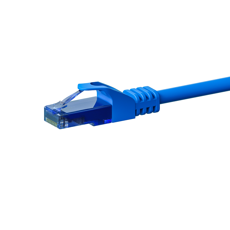 CAT6a Netzwerkkabel 100% Kupfer - U/UTP - 10 Meter - Blau