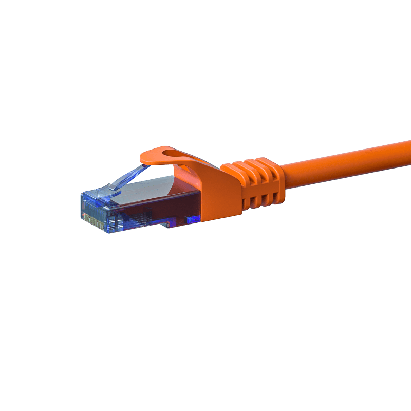 CAT6a Netzwerkkabel 100% Kupfer - U/UTP - 15 Meter - Orange