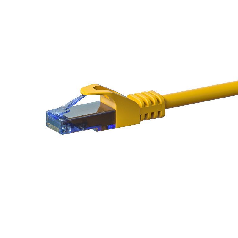 CAT6a Netzwerkkabel 100% Kupfer - U/UTP - 1,50 Meter - Gelb