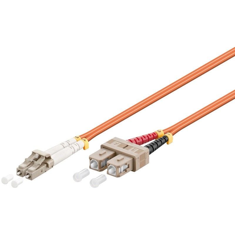 Glasfaserkabel LC-SC OM2 Duplex Patchkabel – 1 Meter